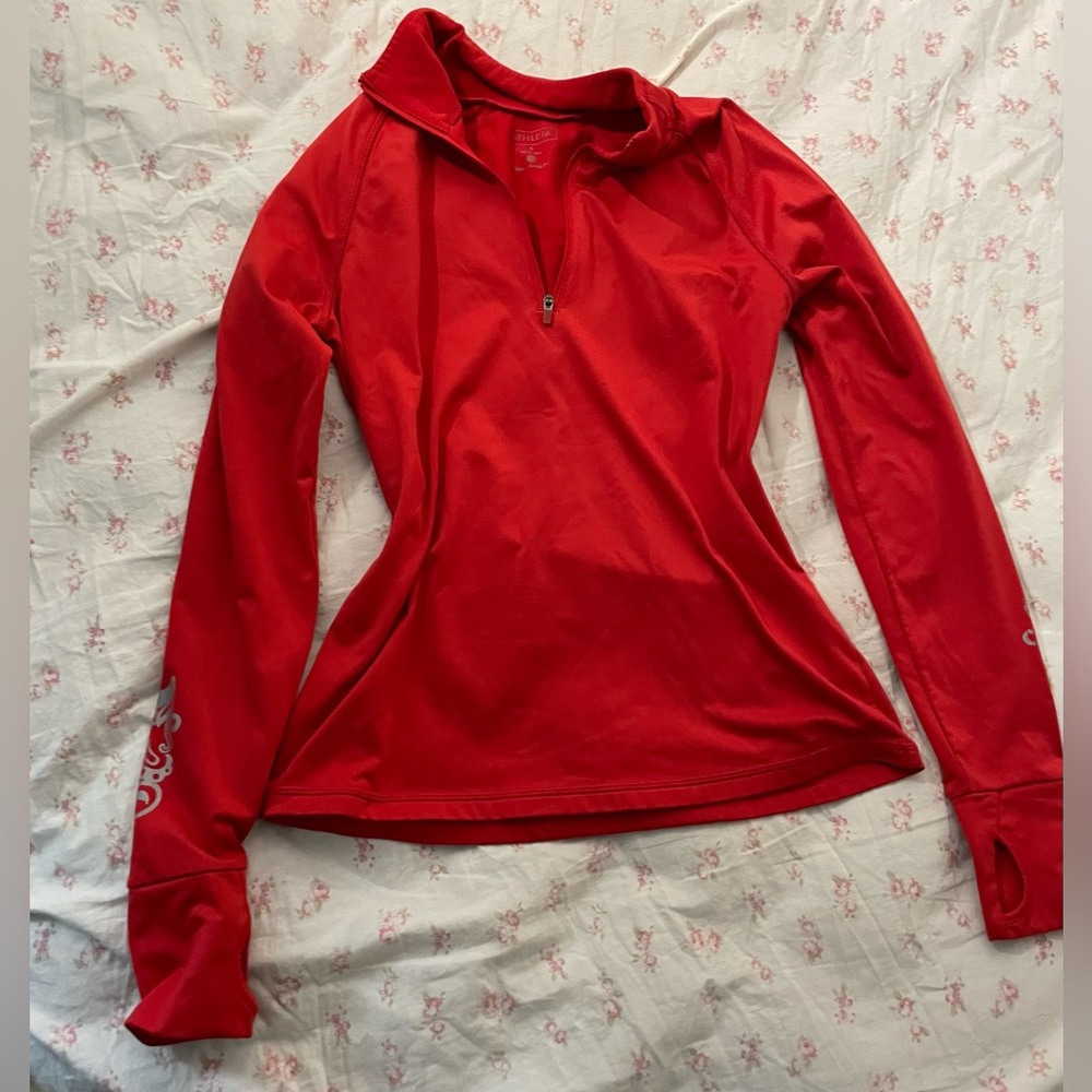 Red form fitting jacket